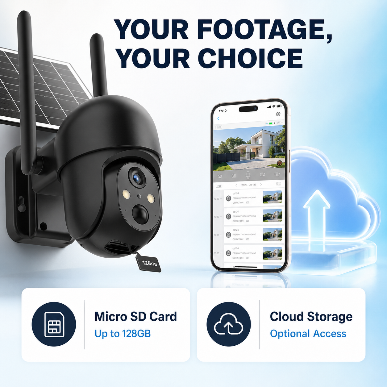 📶Solar Powered 4G Security Camera, 4MP HD Color Night Vision