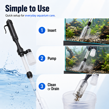 🐠50% off 🔥 Electric Aquarium Gravel Cleaner