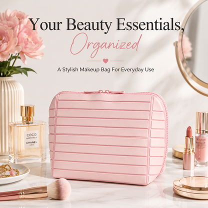 LunaBelle™ Makeup Organizer Bag | Smart Travel Cosmetic Case