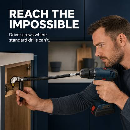 Flexible 90° Right Angle Drill Extension Kit