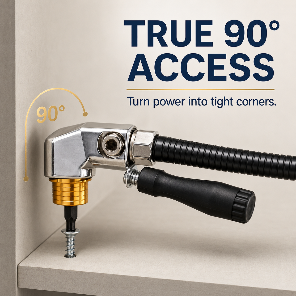 Flexible 90° Right Angle Drill Extension Kit