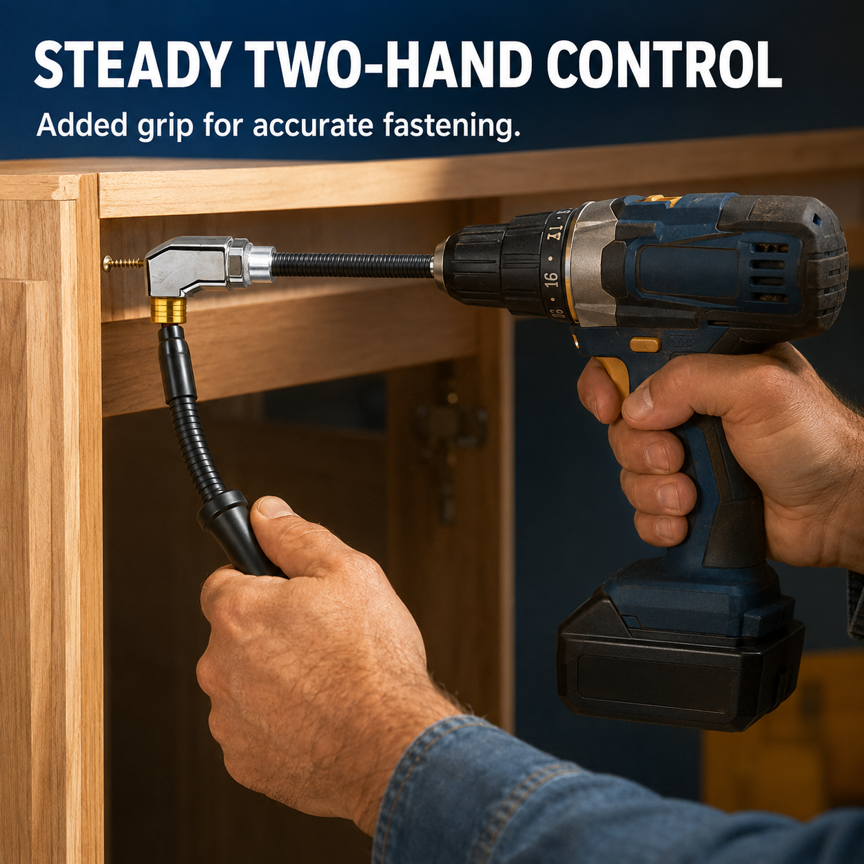 Flexible 90° Right Angle Drill Extension Kit