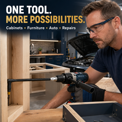 Flexible 90° Right Angle Drill Extension Kit