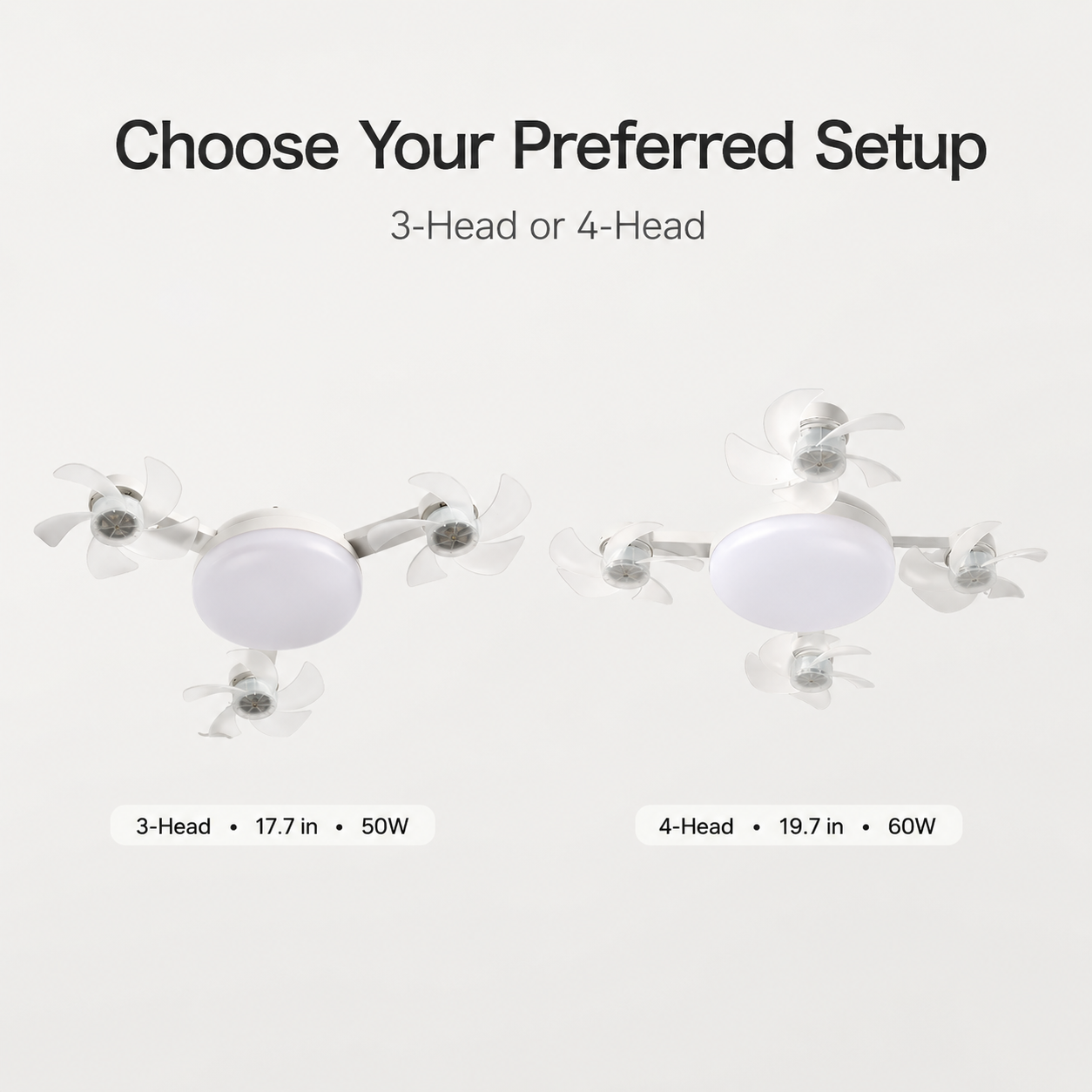 💡New E27 Socket Ceiling Fan Light - 2-in-1 Silent LED Fan with Remote Control