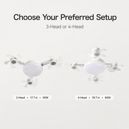 💡New E27 Socket Ceiling Fan Light - 2-in-1 Silent LED Fan with Remote Control