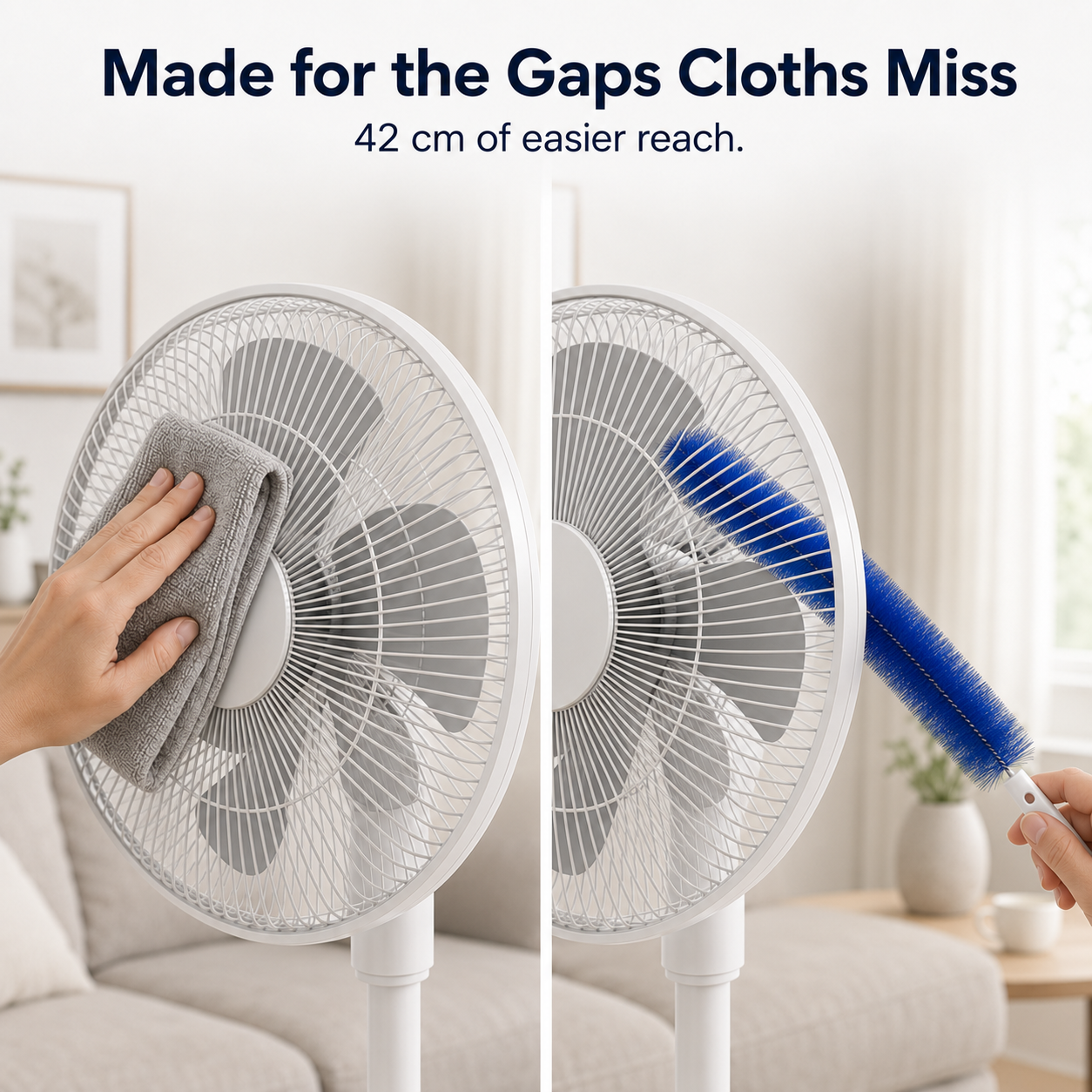 Bendable Fan Cleaning Brush for Easy Hard-to-Reach Dusting🧹