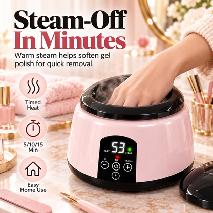 💅 50% OFF Steam Gel Nail Remover – Timed Heat & Steam for Easier At-Home Gel Removal ✨