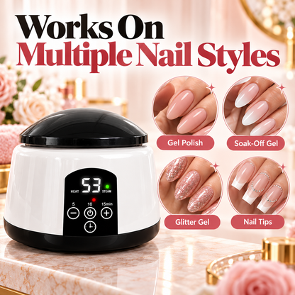 💅 50% OFF Steam Gel Nail Remover – Timed Heat & Steam for Easier At-Home Gel Removal ✨