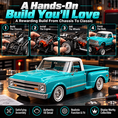 🎁 50% OFF Model Kit – 🏆Premium Classic Truck Gift for Collectors & Hobbyists