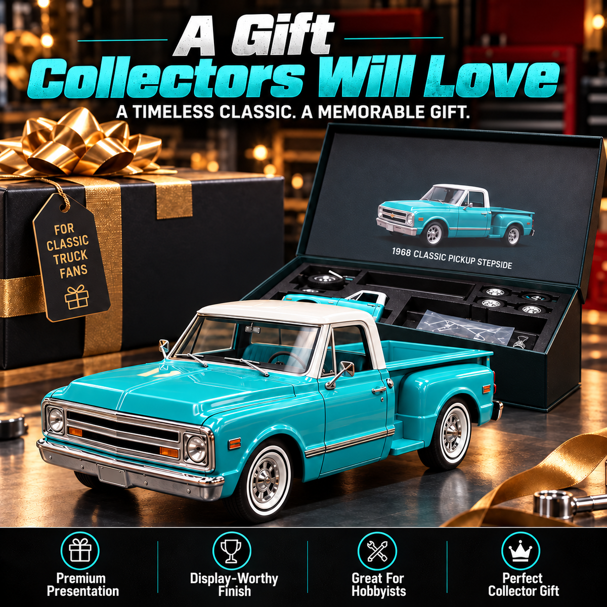 🎁 50% OFF Model Kit – 🏆Premium Classic Truck Gift for Collectors & Hobbyists