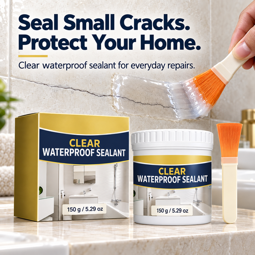 🛠️ Clear Waterproof Sealant – Brush-On Crack & Seam Coating