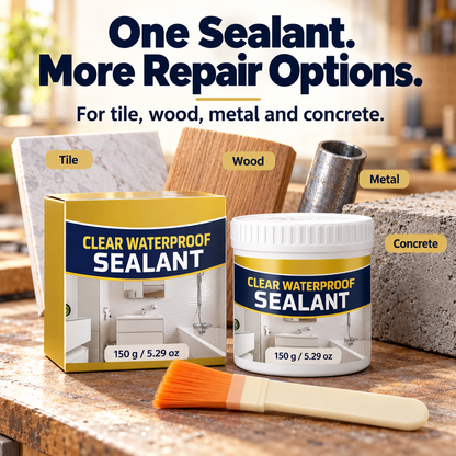 🛠️ Clear Waterproof Sealant – Brush-On Crack & Seam Coating