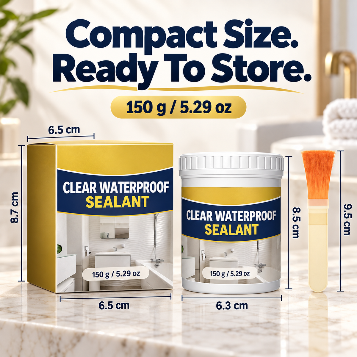 🛠️ Clear Waterproof Sealant – Brush-On Crack & Seam Coating