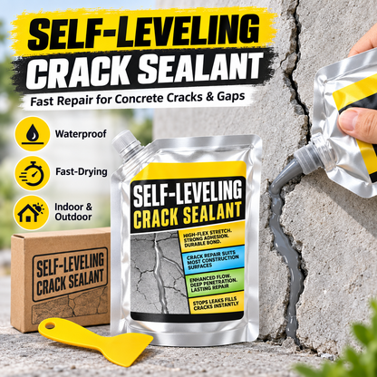 🔥 50% OFF Self-Leveling Crack Sealant 🛠️ Waterproof Concrete Crack Repair