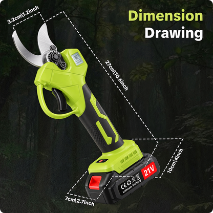 🌿 48% OFF Cordless Electric Pruning Shears 🔥 Dual Battery Garden Branch Cutter
