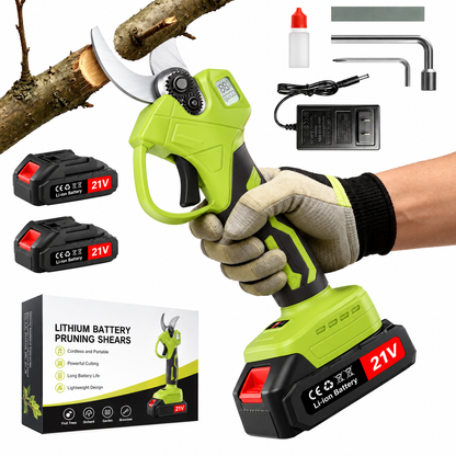 🌿 48% OFF Cordless Electric Pruning Shears 🔥 Dual Battery Garden Branch Cutter