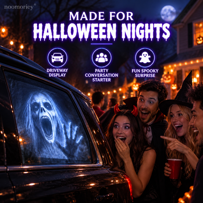 🎃 Haunt Rise 360° Animated Halloween Window Projector | 16 Spooky Holiday Films USB Atmosphere Light 👻
