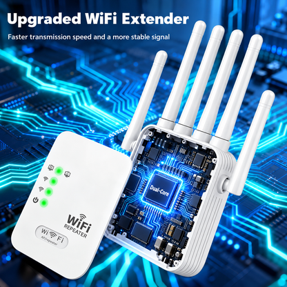 📶 6-Antenna WiFi Extender – Bring Better Coverage To More Rooms