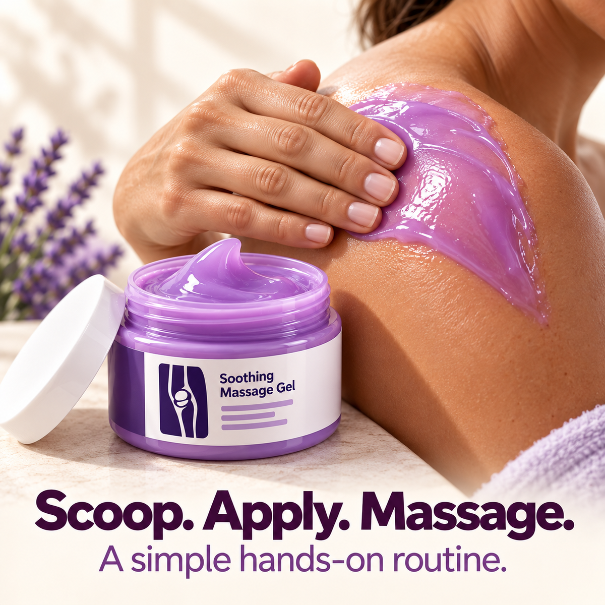 ✨ At-Home Massage Gel – A Simple Hands-On Self-Care Routine