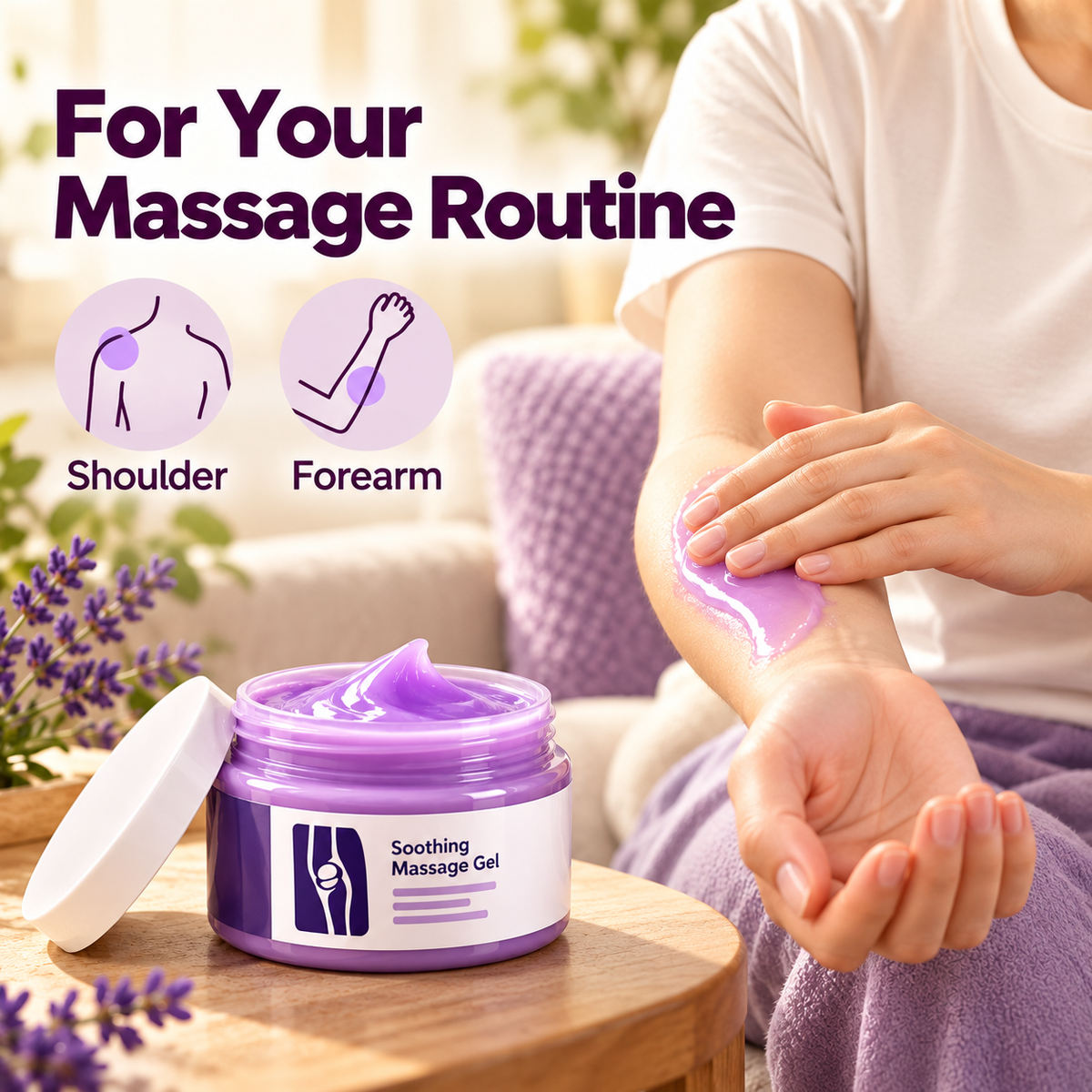 ✨ At-Home Massage Gel – A Simple Hands-On Self-Care Routine