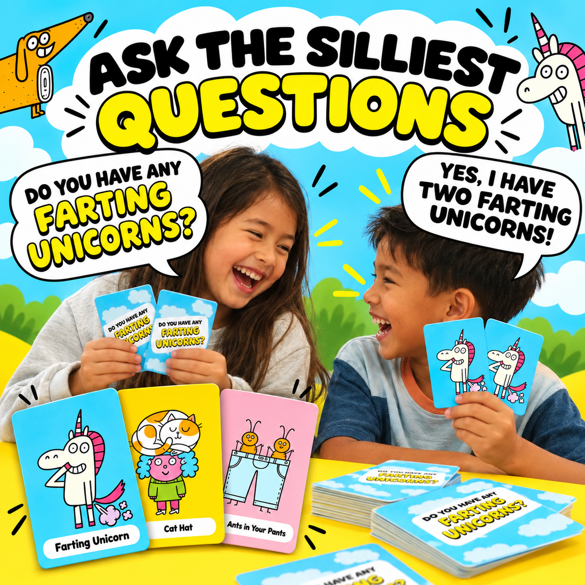 🃏 Super Silly Go Fish Card Game - Funny Screen-Free Family Card Game for Kids