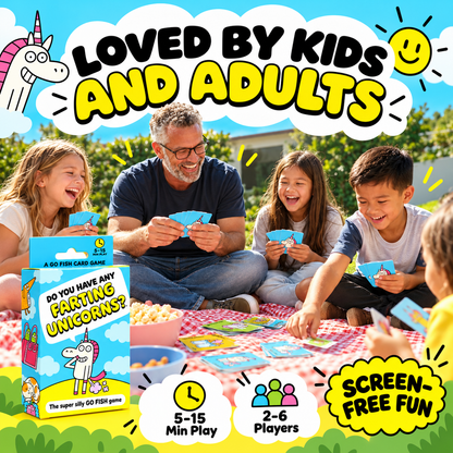 🃏 Super Silly Go Fish Card Game - Funny Screen-Free Family Card Game for Kids
