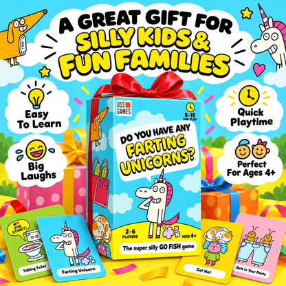 🃏 Super Silly Go Fish Card Game - Funny Screen-Free Family Card Game for Kids