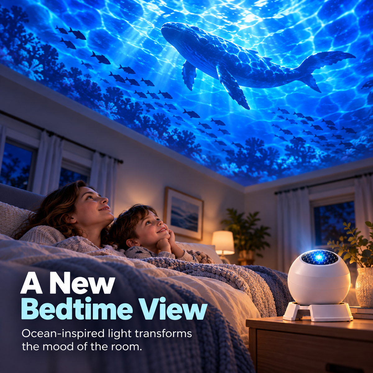 🦖🌊 Ocean & Dinosaur World Projector – 360° Magical Adventure for Kids