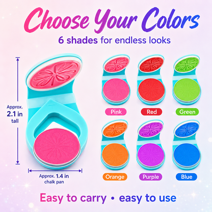 🔥 50% OFF Glow Hair Chalk Set ✨ 6 Colors Temporary Hair Color For Parties & Festivals