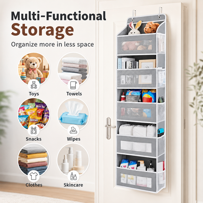🚪 48% OFF Over The Door Organizer – 44LB Heavy Duty Multi-Pocket Storage Rack