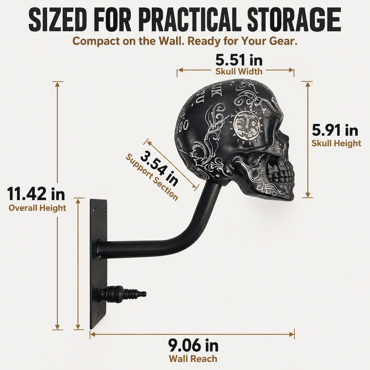 🔥 49% OFF Skull Helmet Wall Mount – Display Your Gear with Attitude