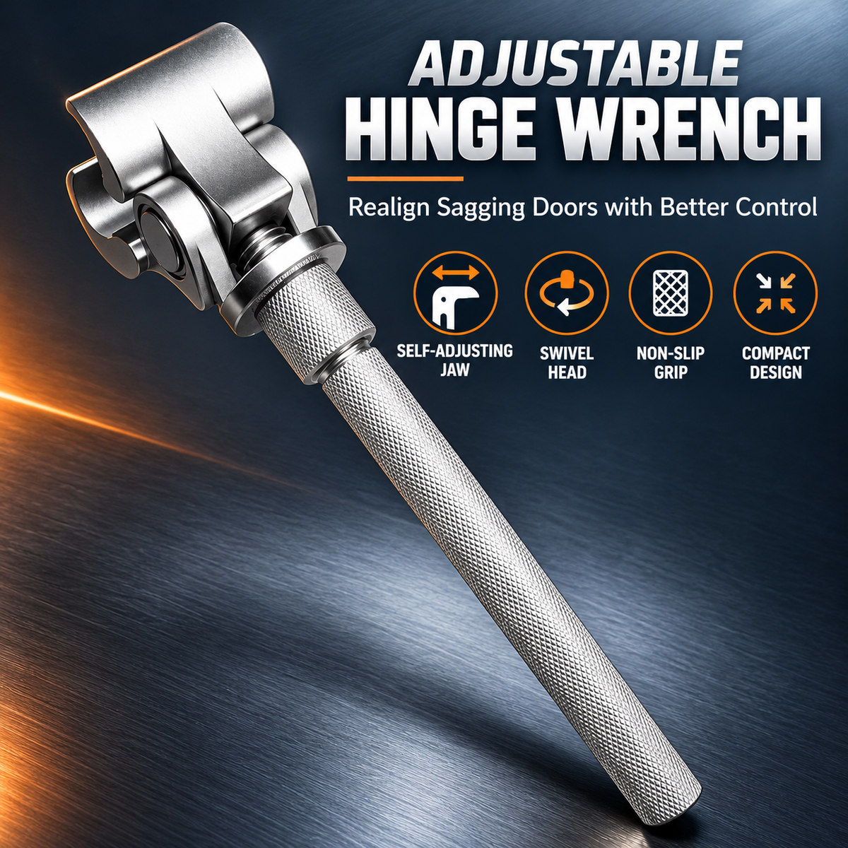 🔥 50% OFF 🔧 Adjustable Door Hinge Wrench – Fix Sagging Doors with Better Control