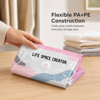 🧺 No-Pump 3D Compression Storage Bags – Make More Closet Space
