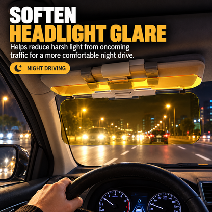 🚘 2-in-1 Anti-Glare Car Sun Visor Extender for Day & Night Driving ☀️🌙