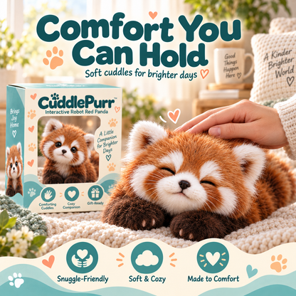 ❤️ Realistic Red Panda Plush Toy – Ultra-Soft Cuddly Companion for Cozy Moments & Gifting 🧸