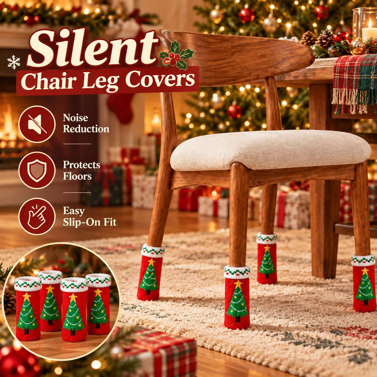 🐾 Thickened Cat Paw Chair Leg Covers — Silent & Wear-Resistant