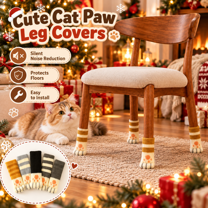 🐾 Thickened Cat Paw Chair Leg Covers — Silent & Wear-Resistant