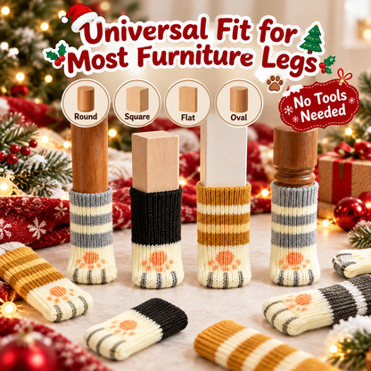 🐾 Thickened Cat Paw Chair Leg Covers — Silent & Wear-Resistant