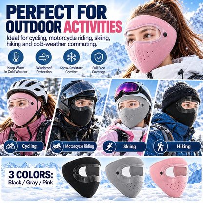 Winter Windproof Face Masks with Detachable Goggles