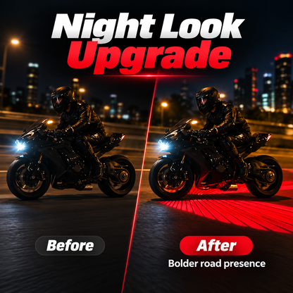 🏍️ Angel Wing Motorcycle Ground Projection Light Kit - Dual LED Lights ✨