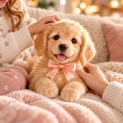 🎁Realistic Robotic Golden Retriever Puppy The Cutest Christmas Surprise✨