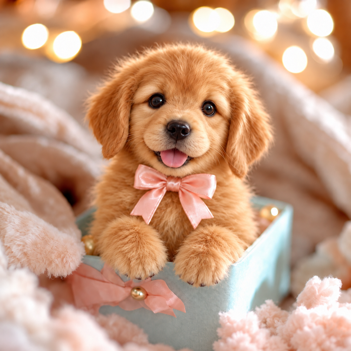 🎁Realistic Robotic Golden Retriever Puppy The Cutest Christmas Surprise✨