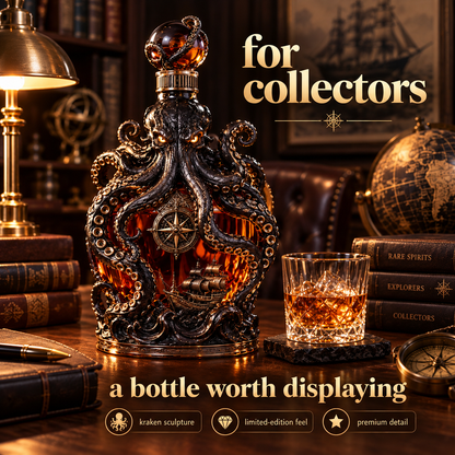 🐙 Kraken Nautical Whiskey Decanter – Legend of the Deep ⚓