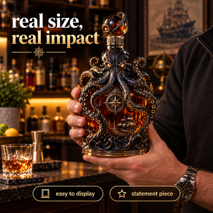 🐙 Kraken Nautical Whiskey Decanter – Legend of the Deep ⚓