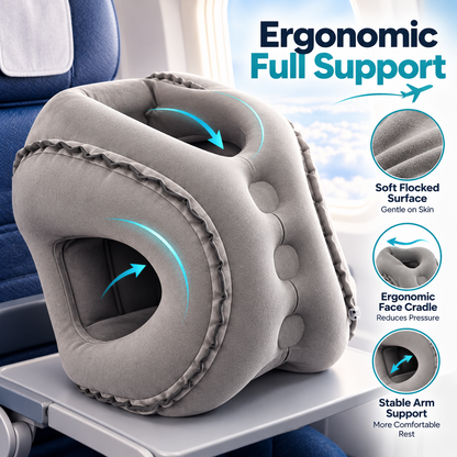 ✈️ Inflatable Airplane Sleep Pillow – Sleep Better on Every Flight