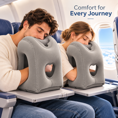 ✈️ Inflatable Airplane Sleep Pillow – Sleep Better on Every Flight