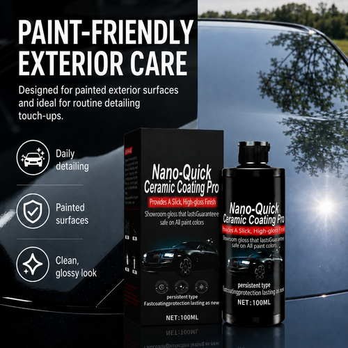 🔥 48% OFF Nano Ceramic Car Coating ✨ Restore Deep Gloss & Glass-Like Shine