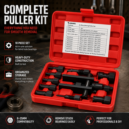 🔥 49% OFF 10-Piece Blind Hole Bearing Puller Set 🔧 8–25mm Removal Kit