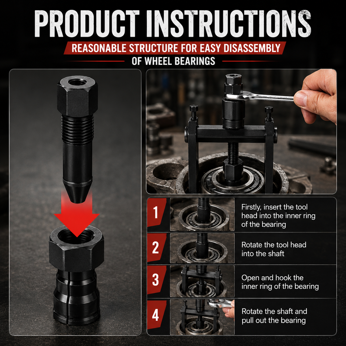 🔥 49% OFF 10-Piece Blind Hole Bearing Puller Set 🔧 8–25mm Removal Kit