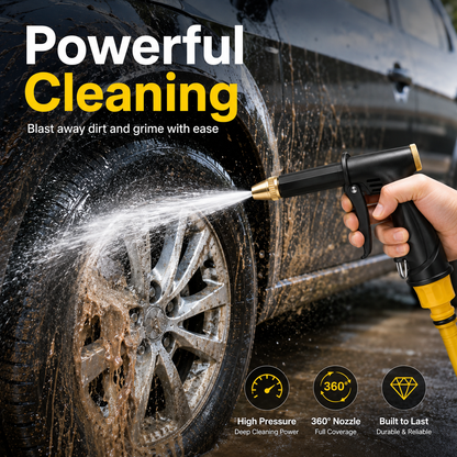 🚀Save 50% Today 💦 Portable High-Pressure Water Sprayer – Adjustable Jet for Cars, Patios & Gardens